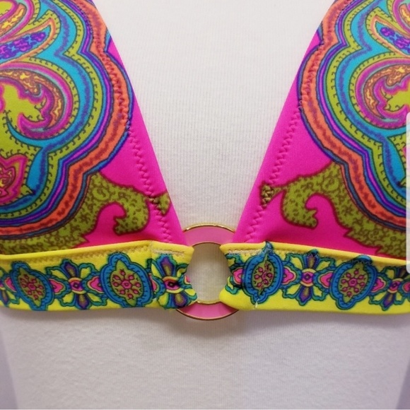 VICTORIA'S SECRET Bikini Hot Pink Paisley Print - Picture 8 of 8